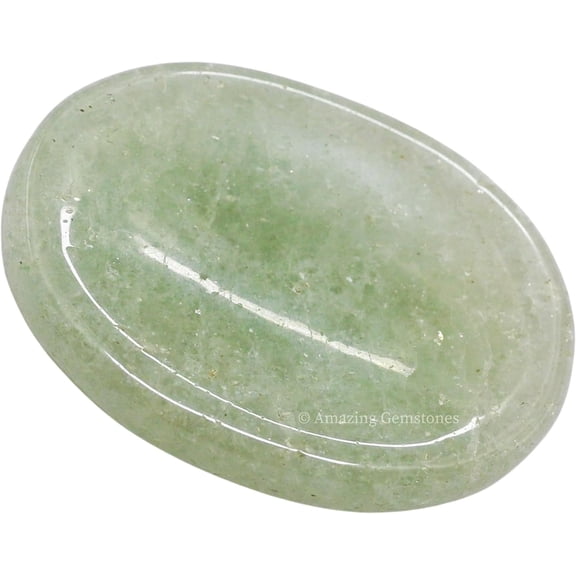 Light Green Aventurine Crystal Thumb Worry Crystal Pocket Stones