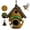 B, variant on Lypsnake Hanging Plastic Dome Top Wild Bird Seed Feeder,Clear PC Double Tray with Stainless Steel Suspension Hook & Large Rain Shield Roof,Hanging Food Holder for Backyard Lawn Garden Landscape