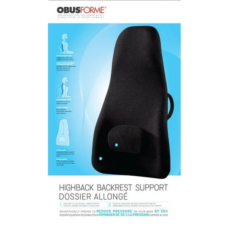 Obusforme Highback Backrest Supports BLACK