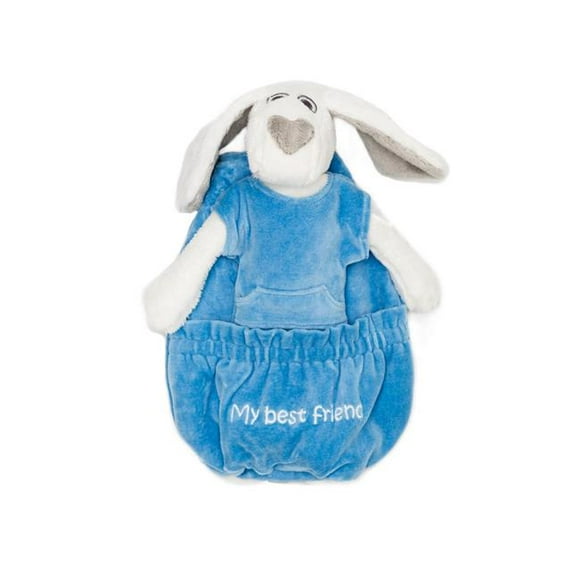 Milo & Lilirose ML812-ML812B Milo Plush Toy Plus Backpack, Blue Velvet