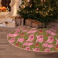 thumbnail image 6 of Kdxio Cartoon Pigs Print Christmas Tree Skirt Christmas Xmas Tree Skirts Mat for New Year Holiday Christmas Party Decorations-36", 6 of 7