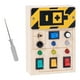 thumbnail image 4 of Juguete de viaje, tablero de interruptor LED, actividades electrónicas con botones de luz, tablero ocupado para niños pequeños, juguetes sensoriales, 4 of 9