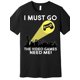 thumbnail image 2 of Lifestyle Graphic playera de manga corta estándar para hombreI Must Go The Video Game Needs Me Premium T-Shirt 562289 funny Men’s Short Sleeve Graphic T-shirt Collection black TT2 Tee For Adult, Men, 2 of 6