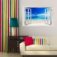 thumbnail image 3 of Vadktai Fake Window Wall Sticker - Waterfront View Faux Window Wall Mural for Wall Decor, Stick and Peel Wall Decals, 3 of 7