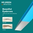 thumbnail image 5 of MR.GREEN Eyebrows Tweezers Colorful Beauty Fine Hairs Puller Makeup Tools Stainless Steel Slanted Eye Brow Clips Removal (Blue), 5 of 7