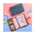 thumbnail image 5 of Funda para carpeta económica de cuero PU A6 con 12 bolsillos para carpetas A6, bolsas para hojas sueltas, carpeta económica de 6 anillas, sistema de sobres para efectivo, azul - Azul, 5 of 5