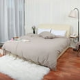 thumbnail image 2 of PiccoCasa 2Pcs Microfiber Duvet Cover Sets Bed Strap Quilt Cover Set, Tan Twin, 2 of 6
