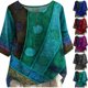 thumbnail image 1 of Fiudx Camisetas para Mujer Blusa Casual de Manga Corta con Cuello Redondo para Mujer con Botones de Impresión Suelta, 1 of 6
