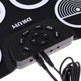 thumbnail image 3 of Electrónico Plegable Drum Sticks Foot Pedal de Instrumentos Musicales Sunnimix Kit de tambor electrónico de silicona, 3 of 8