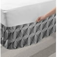 thumbnail image 2 of Abstract Bed Skirt, Diagonal Flowing Streak Composition Overlapping Scribbles, Elastic Bedskirt Dust Ruffle Wrap Around for Bedding Decor, 4 Sizes, Charcoal Grey Dimgray, by Ambesonne, 2 of 2