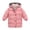 Pink, variant on Toddler Girls Down Jacket With Thick Quilted Winter Mid Length Coat Clothes for Child Size 4-5T