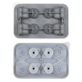 Syinda 3d Cat Shaped Silicone Ice Cube Tray With Lid 4 Compartments Cat ...