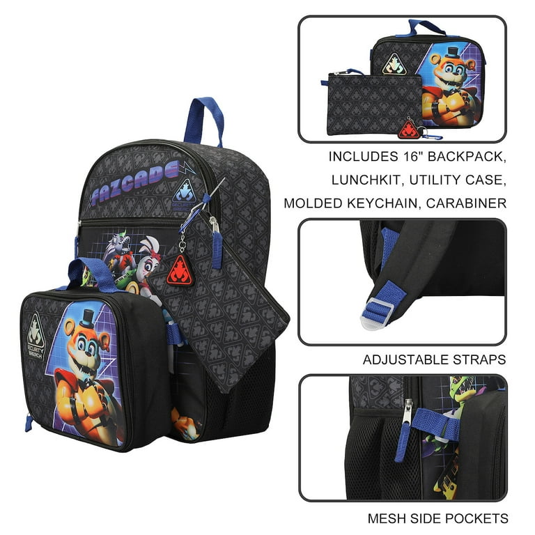 Buzzdaisy Five Nights at Freddy's Backpack with Computer Protection and USB  Charging - Large Capacity School Bag in 2023