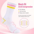 thumbnail image 2 of COOPLUS Women Crew Socks 6 Pairs, Cushioned Athletic Running Breathable Casual Gym Socks for Women, 2 of 10