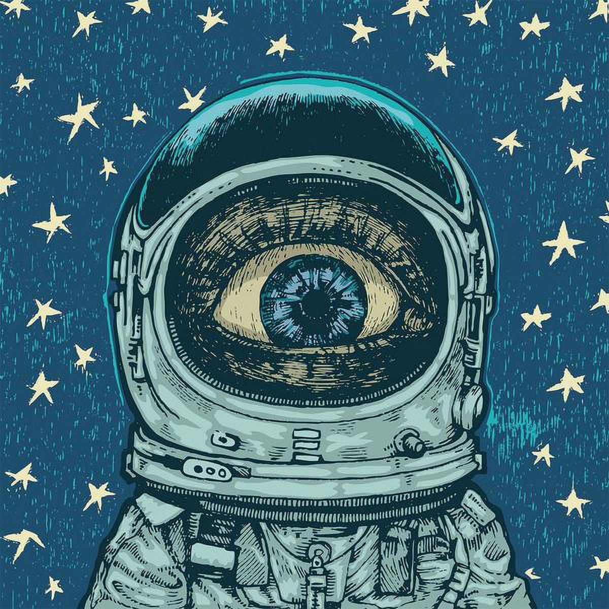 "Alien Eye" Painting Print on Wrapped Canvas