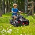 thumbnail image 6 of 12V Kids Ride On ATV Car, MUKIDY  2 Wheeler Motorcycle Electric Vehicle ATV with LED, Music,Ride on Car Toy for Boys and Girls -Black, 6 of 13