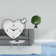 thumbnail image 2 of Reloj De Pared En Forma De Corazón, Estatua De Pavo Real De Acrílico, Colección De Esculturas De Animales, Diseño Creativo Decorativo, Movimiento Silencioso, Adorno De Arte De Pared Para, 2 of 8