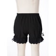 thumbnail image 3 of Miutii Kids Girls Bloomer Shorts Ruffle Lace Up Safety Short Under Party Dress Dance Short Boyshort Black 9-10, 3 of 7