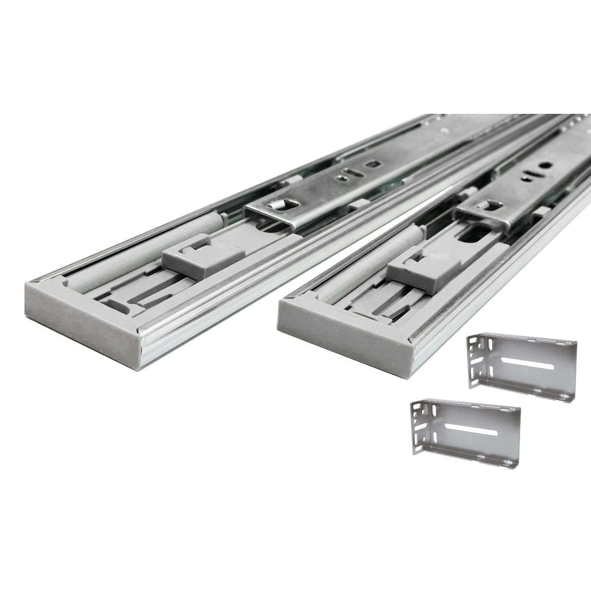 Hydraulic Soft Close 22inch Full Extension Drawer Slides With Rear