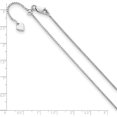 thumbnail image 2 of Sterling Silver Jbsp's Adjustable 1.25mm Round Box Chain (30 X 1.25) Made In Italy fc45-30, 2 of 5