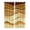 Chocolate, variant on Coastal Yellow Kitchen Curtains Short 45 Inch Length, Ombre Ocean Wave Stripes Brown Beach Sand Grommet Top Bedroom Living Room Curtains, Light Filtering Cafe Curtain Drapes 2 Panels Set 84''x45''