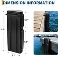 thumbnail image 2 of Marine Dock Bumper - PVC Dock Fender for Edge and Side Protection with UV Resistant Impact Absorbing Construction, 2 of 8