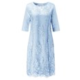 thumbnail image 2 of Joernso Formal Dress Lace Patchwork Women Crochet Flower Bodycon Dress for Wedding, 2 of 8