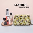 thumbnail image 4 of Lilies Flowers Gorgeous Makeup Bag, Large Capacity Travel Cosmetic Bag for Women Girls- Travel Toiletry Bag Leather Portable Waterproof Makeup Case Organizer with Handle, 4 of 4