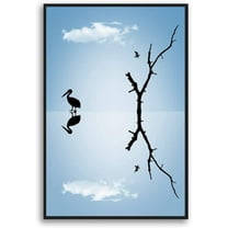 IDEA4WALL Framed Canvas Wall Art for Living Room, Bedroom Sky Canvas Prints for Modern Home Decoration Ready to Hang
