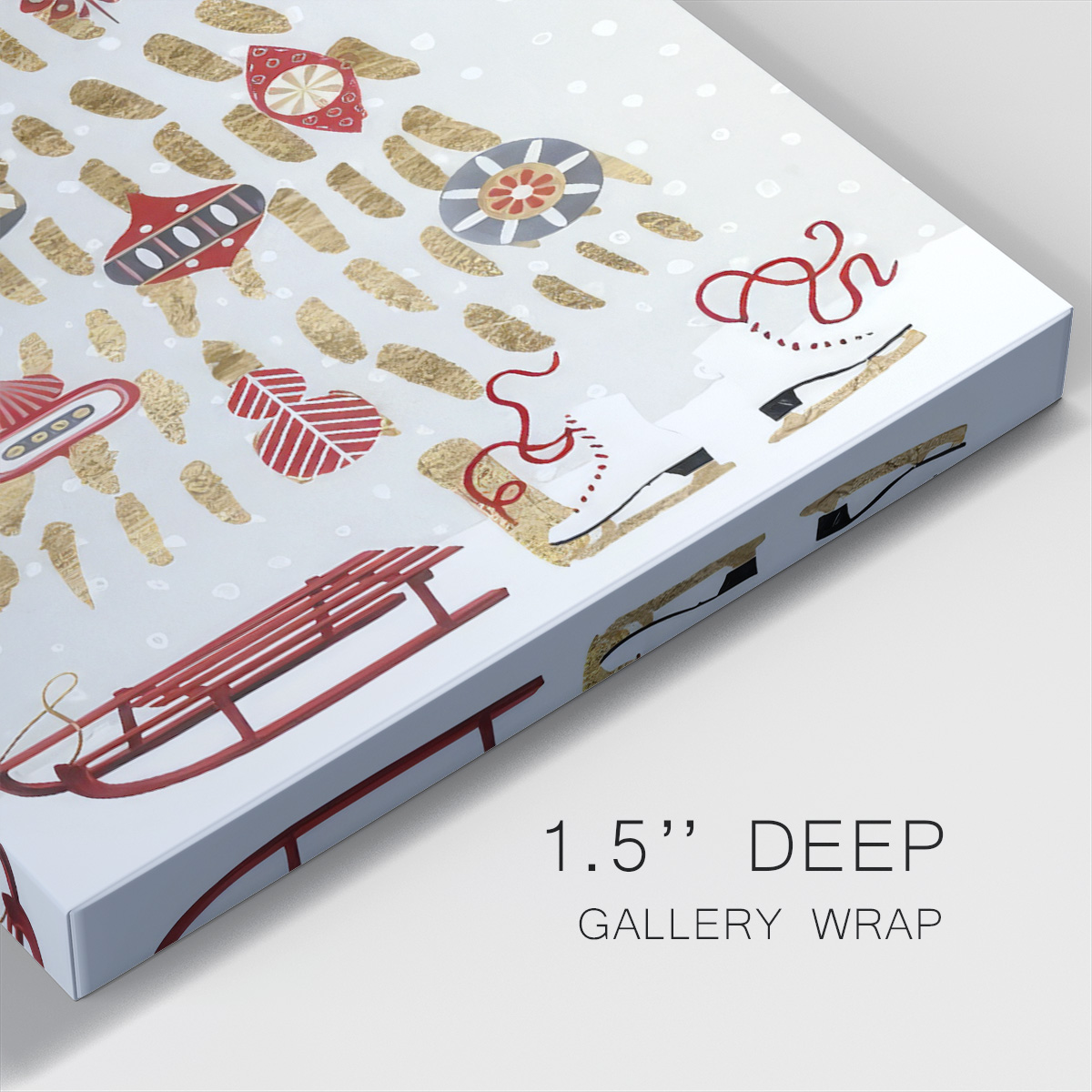 Christmas Chalet Collection B- Gallery Wrapped Canvas