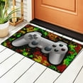 thumbnail image 1 of Silver Game Controller Rugs Doormat, Non-Slip Machine Washable Carpets Floor Door Mat , 36" x 24", 1 of 7