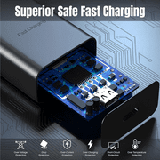 Type C Android Charger, 45W USB C Super Fast Charger and 6ft Phone Charging Cable for Samsung Galaxy S23 Ultra/S23/S23+/S22/S22 Ultra/S22+/S21/Note10/20,Tab S9