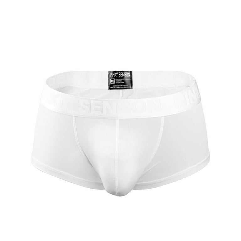 Buy Men's Super Combed Cotton Rib Solid Boxer Brief with Ultrasoft  Waistband - White(Pack of 2) 8009