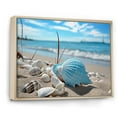 thumbnail image 2 of Designart "Minimalism Beachside Calm II" Nautical & Beach Floater Framed Wall Decor, 2 of 7