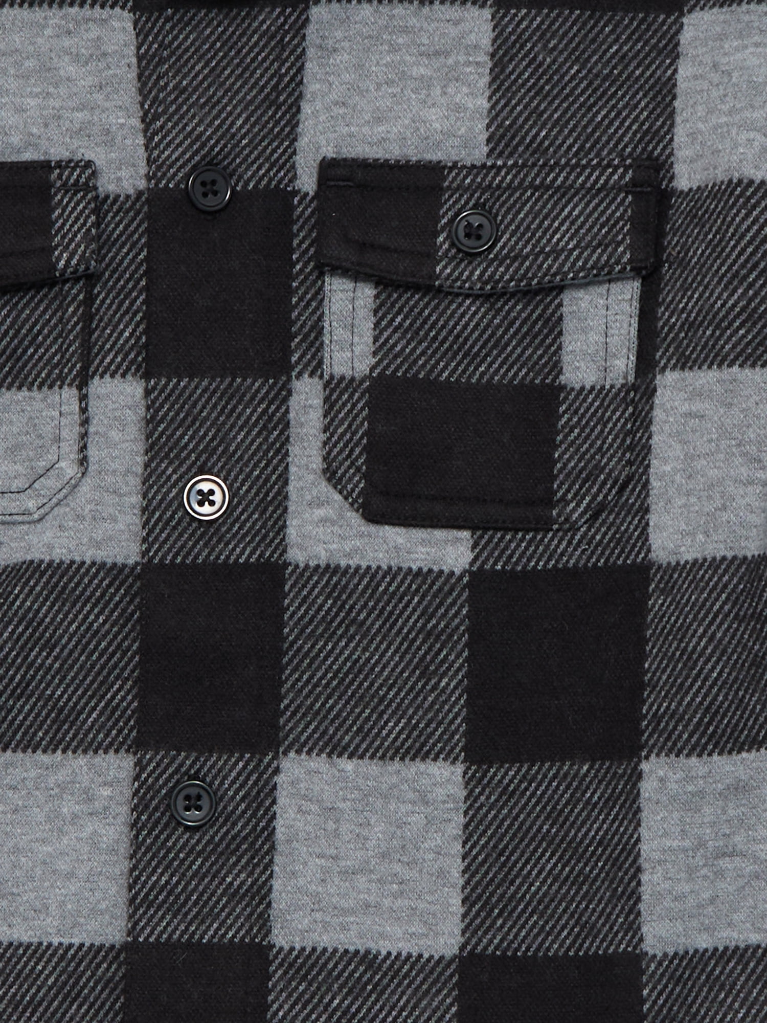 Wonder Nation Toddler Boys' Plaid Shacket with Long Sleeves, Sizes 12M-5T
