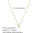 thumbnail image 5 of Initial Necklaces for Women, 14k Gold Plated Dainty Gold Letter Necklace Tiny Initial Pendant Necklace Cute Letter Name Choker Necklaces for Women Simple Gold Jewelry for Women Gifts, 5 of 6