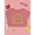 thumbnail image 3 of Churrofic Times Ahead Cartoon Snack Graphic - Fun Foodie Design Women's Crop Tee, 3 of 4