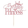 thumbnail image 1 of Adorno para Pastel Dcokska Princesa de Cumpleaños con Brillo Rosa, 1 of 8