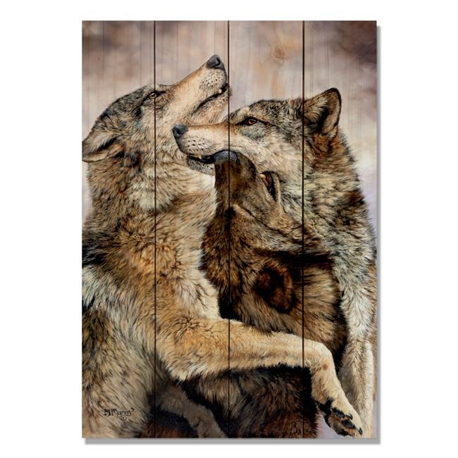 Wile E. Wood BMFR1420 Marris Family Reunion Wood Art 14 x 20 in