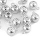 thumbnail image 4 of 10 cuentas espaciadoras para hacer joyas, para hacer pulseras y collares, de 4 mm o 5 mm. 5 mm de diámetro Oro blanco, 4 of 9