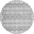 thumbnail image 1 of Ahgly Company Indoor Round Abstract Gray Modern Area Rugs, 3' Round, 1 of 4