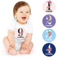 thumbnail image 3 of Milue Cute Flower Baby Monthly Stickers Floral Baby Mile stone Stickers Matte Finish, 3 of 9