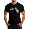 thumbnail image 2 of Men's T-Shirt,Short Sleeve Tee Shirt Casual Tops Small Paper Man Beer Crewneck T Shirts for Men, 2 of 8