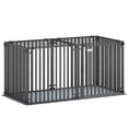 thumbnail image 1 of PawHut 55 Inch Heavy Duty Dog Crate, Extra Large Dog Cage Kennel with Mat, 1 of 10