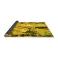 thumbnail image 2 of Ahgly Company Indoor Square Oriental Yellow Industrial Area Rugs, 4' Square, 2 of 4