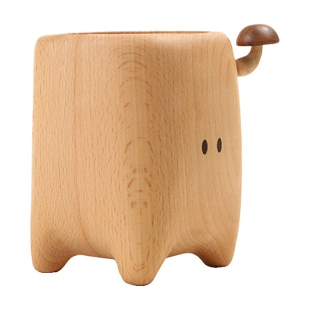 Ongmies Handmade Wooden Pencil Holder Cute Pencil Holder Desktop Organizer & Desktop Accessories Desktop Pencil Holder Cute Pencil Holder Unique Pencil Holder Pencil Case