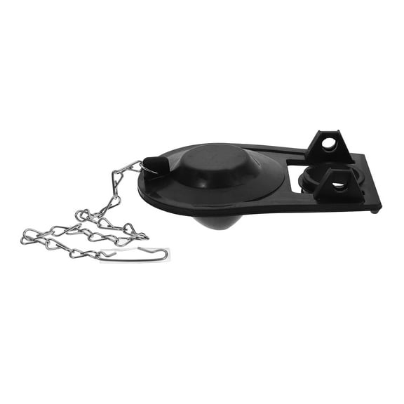 HONMEET Black PVC Toilet Flapper with Chain 2.5 Inch for Performance Toilets Water Saving Replacement