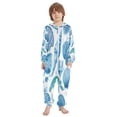 thumbnail image 2 of Soft Big Kids Onesie Pajamas Cozy Loose-Fit Jumpsuits for kids with Pockets for Christmas Lounge & Play Marine Organismsd, 2 of 8