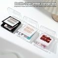 thumbnail image 1 of Acrylic Double Layer Empty Press on Nails Packaging Box Transparent Lid Nail Display Box Nail Tips Storage Case for Home Portable Nail Art Organizer Container, 1 of 8