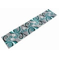 thumbnail image 4 of Masada Rugs, Stephanie Collection Area Rug Modern Contemporary Design 1100 Turquoise Grey White Black (2 Feet 4 Inch X 11 Feet) Runner, 4 of 4